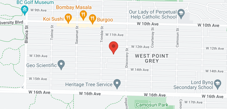 map of 4353 W 13TH AVENUE